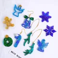 Moule silicone noël pour porte-clés et bijoux artisanaux – 5