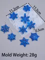 Moule silicone noël pour porte-clés et bijoux artisanaux – Couleur GRIS FONCÉ (05)