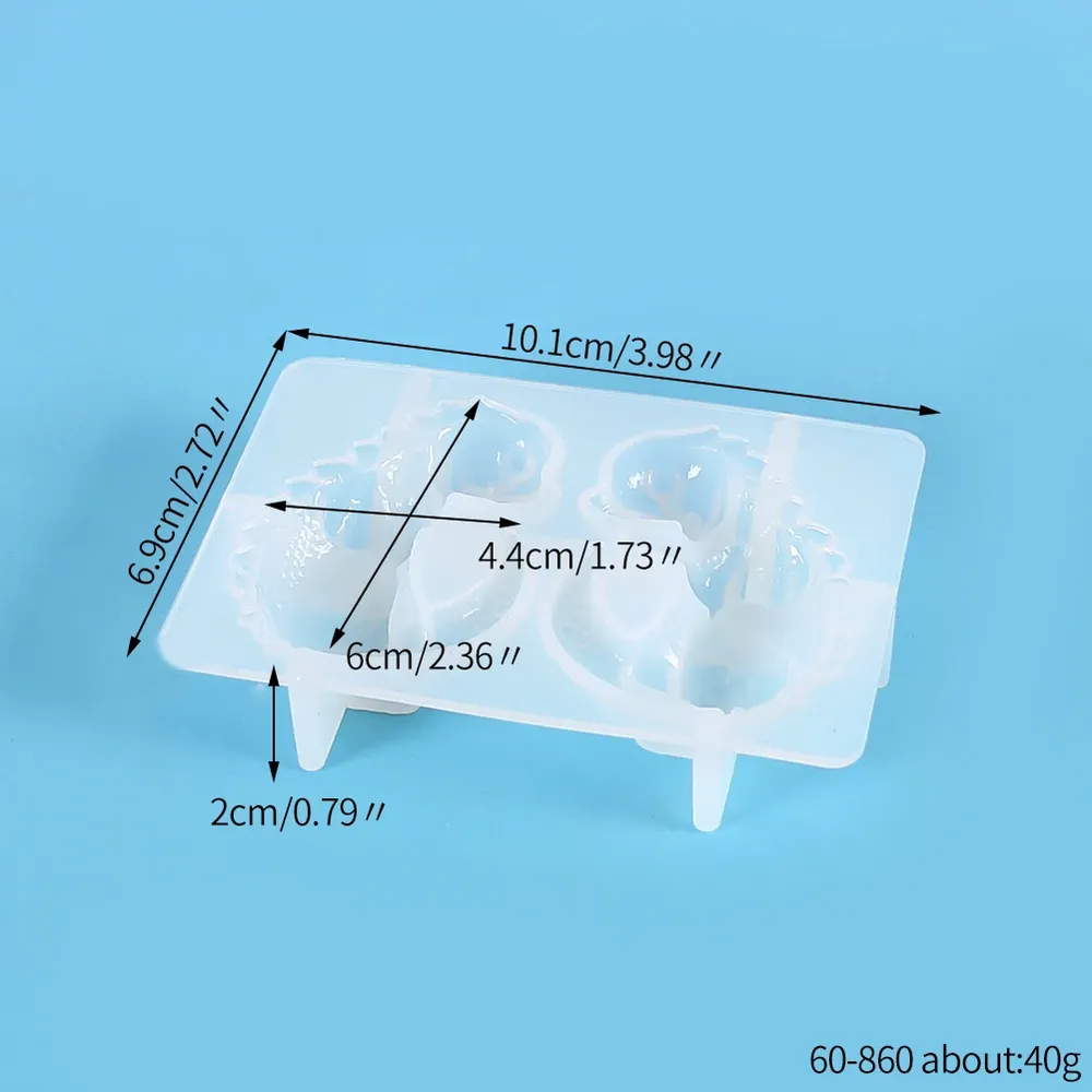 Moule silicone œuf dragon 3D pour bougie et décoration