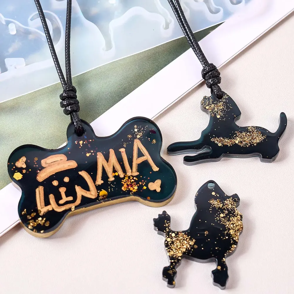Moule silicone os pour pendentif et porte-clés