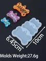 Moule silicone os pour pendentif et porte-clés – Couleur vert clair (02)