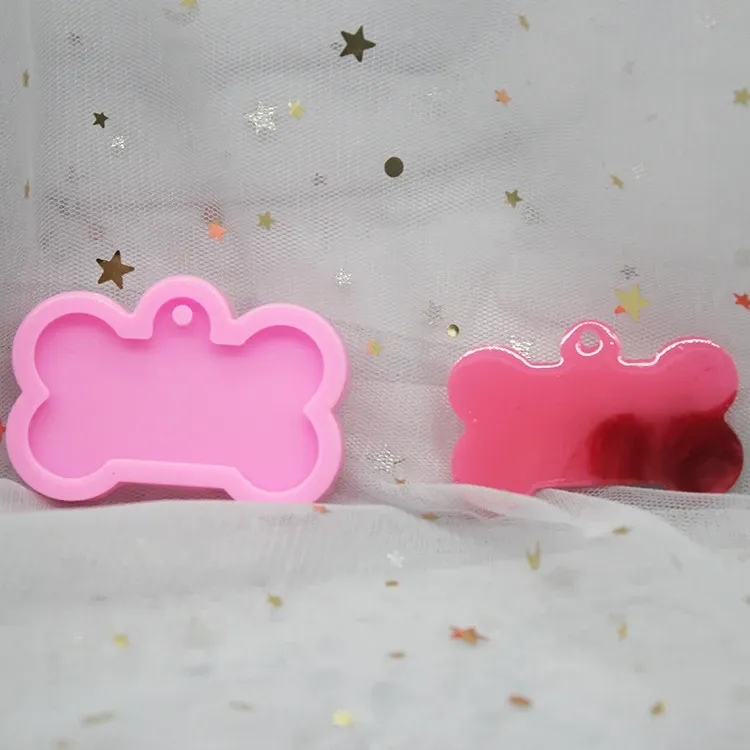 Moule silicone os pour porte-clés et bijoux