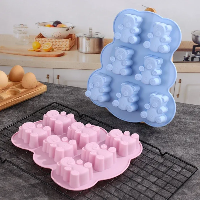 Moule silicone ours 3D pour gâteau et chocolat