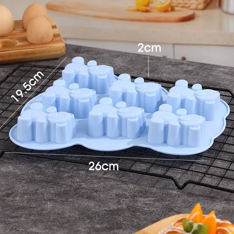 Moule silicone ours 3D pour gâteau et chocolat