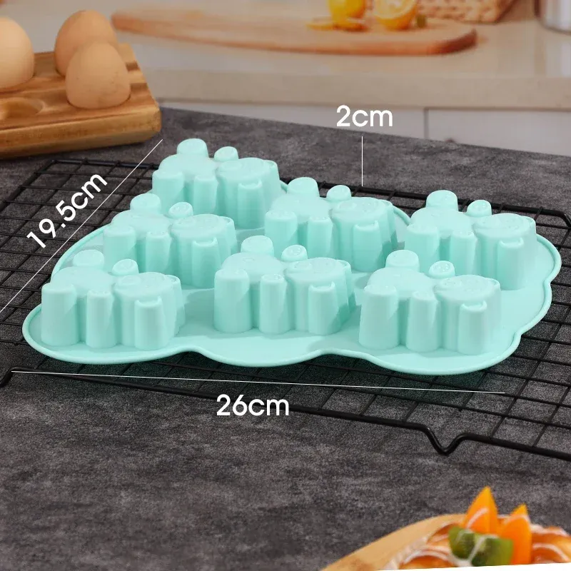 Moule silicone ours 3D pour gâteau et chocolat