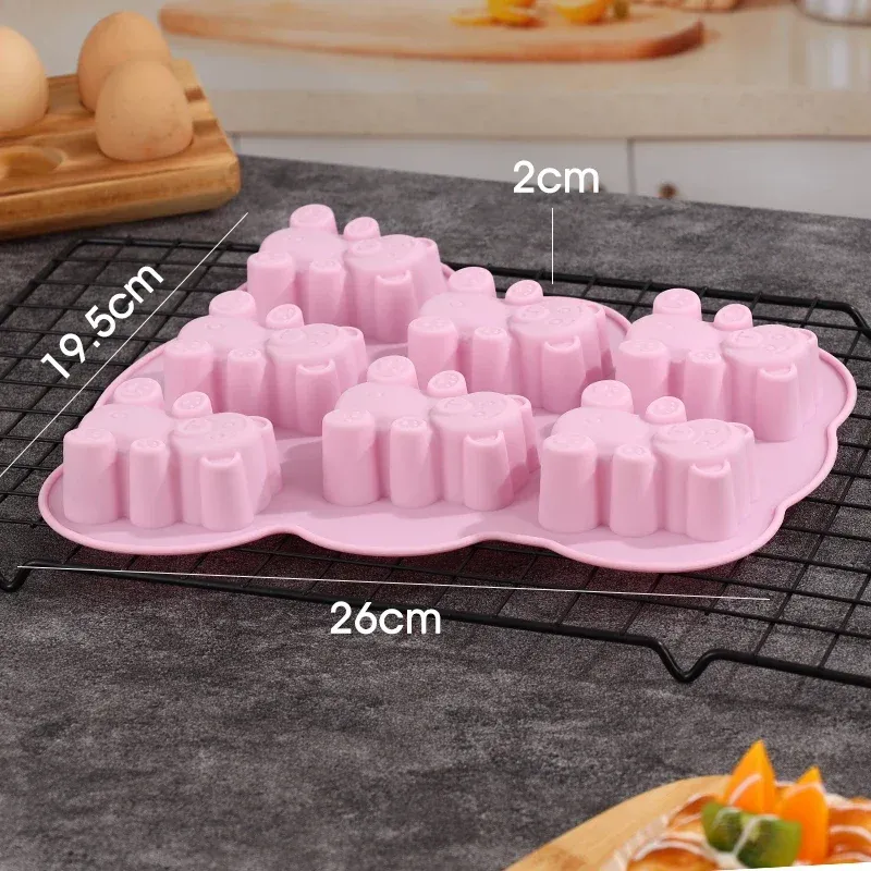Moule silicone ours 3D pour gâteau et chocolat