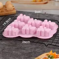 Moule silicone ours 3D pour gâteau et chocolat – Couleur YH-511-Pink