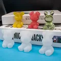 Moule silicone ours et lapin pour porte-clés – 3