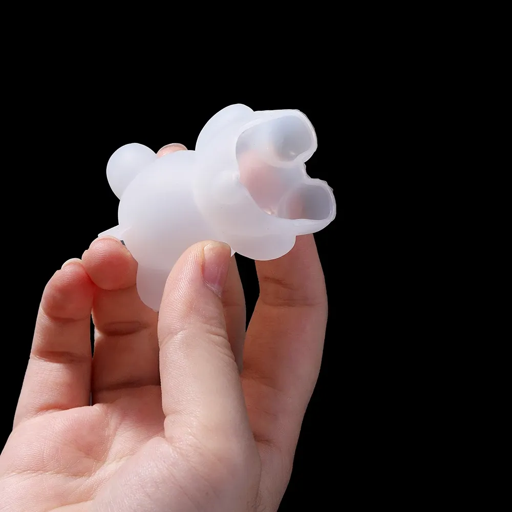 Moule silicone ours et lapin pour porte-clés