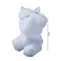 Moule silicone ours et lapin pour porte-clés – Couleur Faceted Rabbit