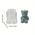 Moule silicone ours pour bougies et résine – Couleur BLANC (S)
