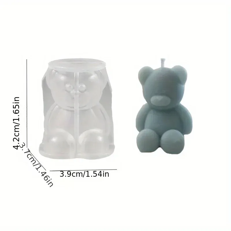 Moule silicone ours pour bougies et résine