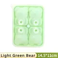 Moule silicone ours pour glaçons et boissons – Couleur vert clair