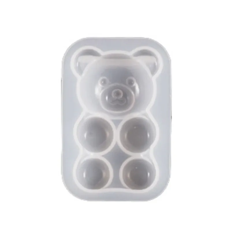 Moule silicone ours pour porte-clés et bijoux