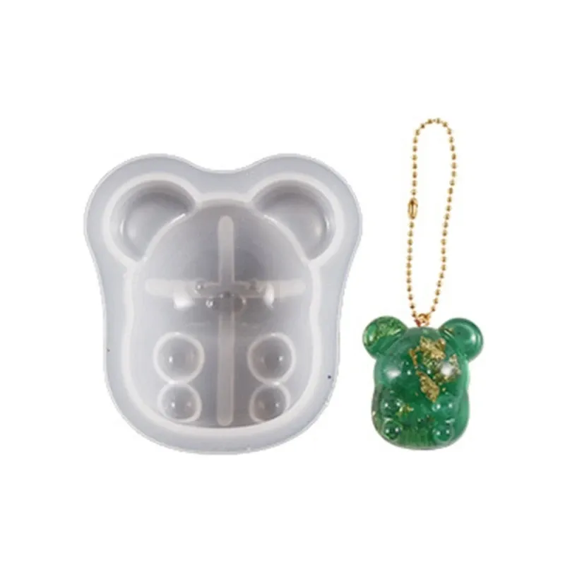 Moule silicone ours pour porte-clés et bijoux