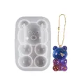 Moule silicone ours pour porte-clés et bijoux – Color GRIS (4)