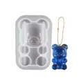 Moule silicone ours pour porte-clés et bijoux – Color Rouge (5)