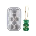 Moule silicone ours pour porte-clés et bijoux – Color vert (6)