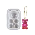 Moule silicone ours pour porte-clés et bijoux – Color Violet (7)