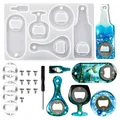 Moule silicone ouvre-bouteille résine époxy avec outils – 1