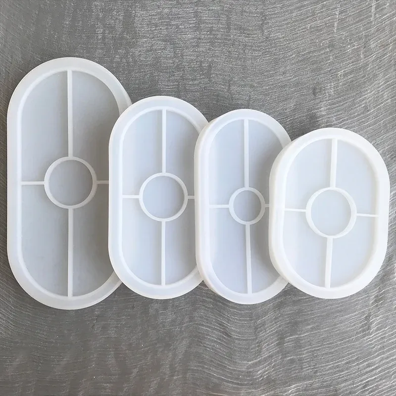 Moule silicone ovale pour cendrier et plateau