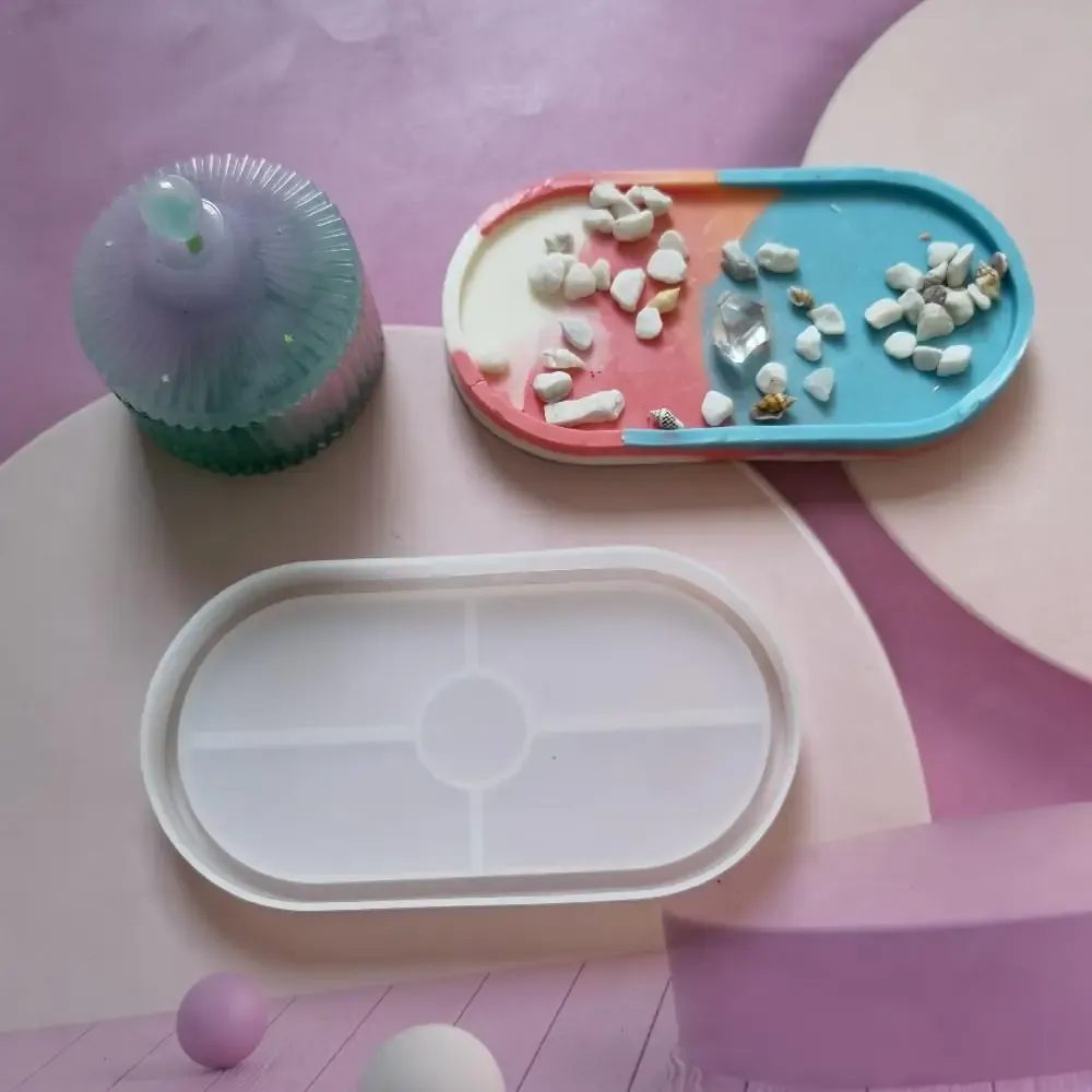 Moule silicone ovale pour cendrier et plateau