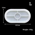 Moule silicone ovale pour cendrier et plateau – Couleur Mould L