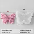 Moule silicone papillon fleur pour bougie et savon – Couleur Gris clair (J-5610)