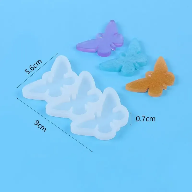 Moule silicone papillon pour bijoux et porte-clés