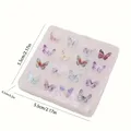 Moule silicone papillon pour breloques et bijoux DIY – Couleur BLANC