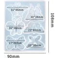 Moule silicone papillon pour porte-clés et bijoux – 6