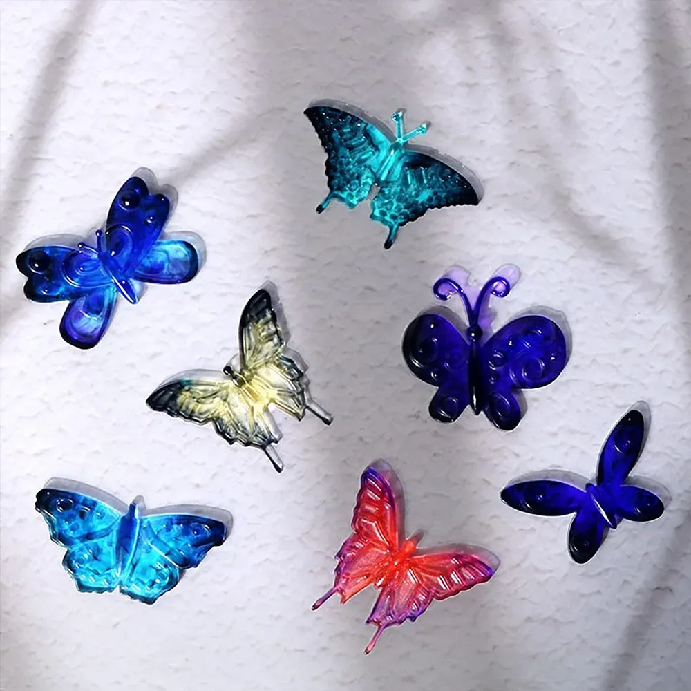 Moule silicone papillon pour porte-clés et bijoux