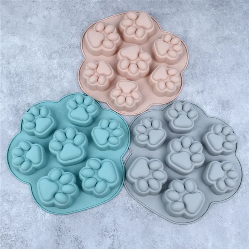 Moule silicone patte de chat pour bonbons et savons