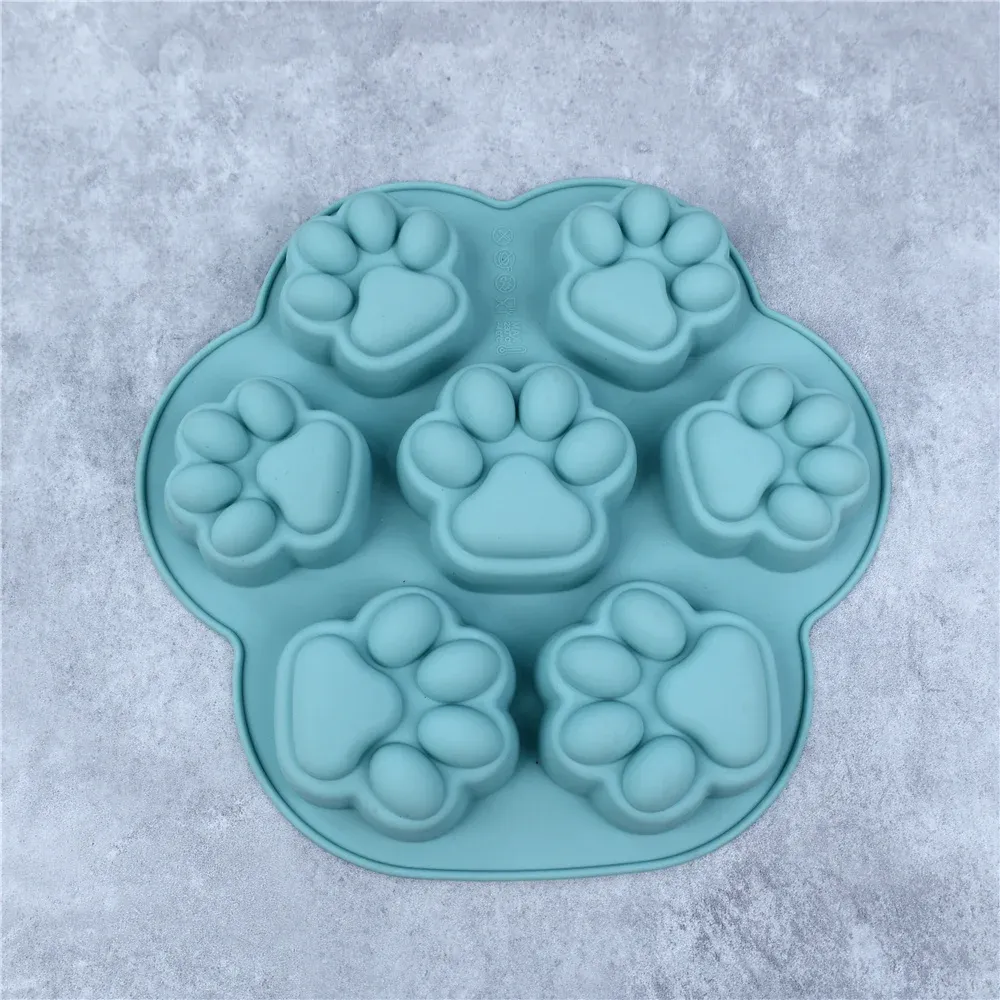 Moule silicone patte de chat pour bonbons et savons