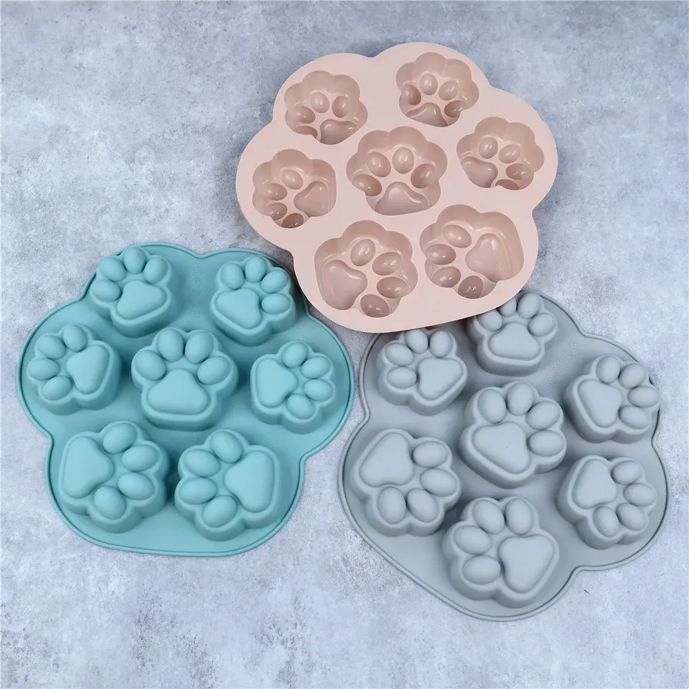 Moule silicone patte de chat pour bonbons et savons