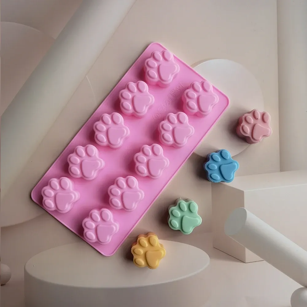 Moule silicone patte de chat pour décoration et bijoux