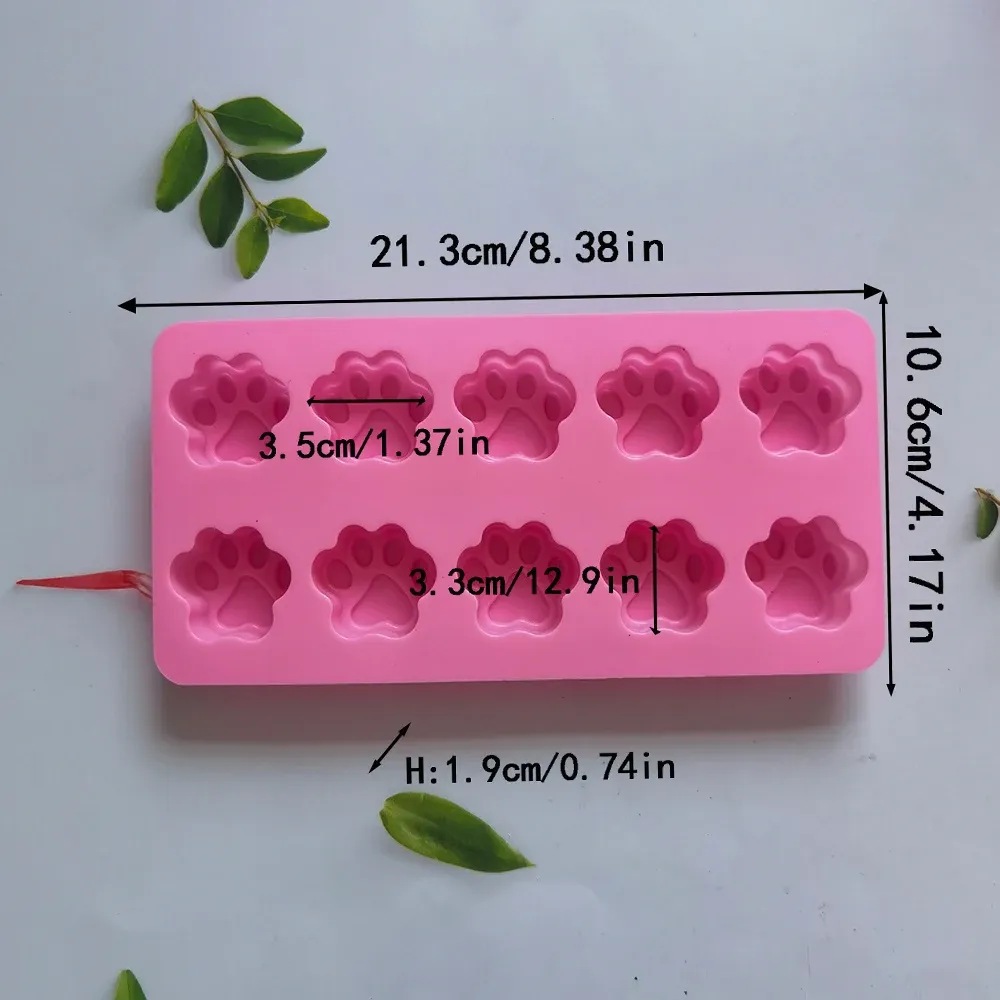 Moule silicone patte de chat pour décoration et bijoux