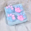 Moule silicone patte de chat pour porte-clés et bijoux – 4