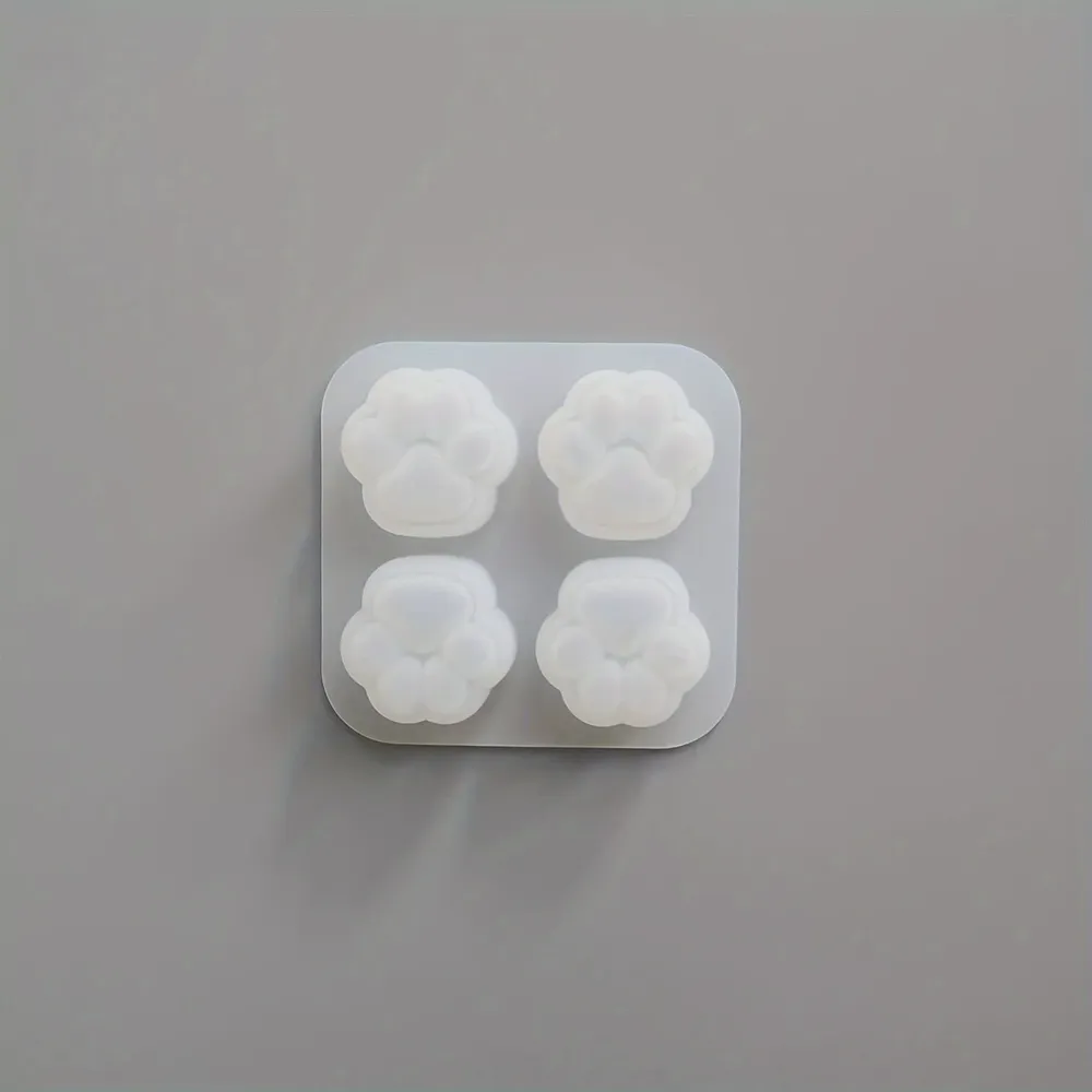Moule silicone patte de chat pour résine et bougies