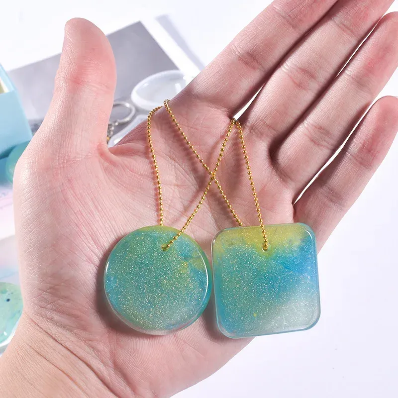 Moule silicone pendentif fait main pour colliers et bijoux