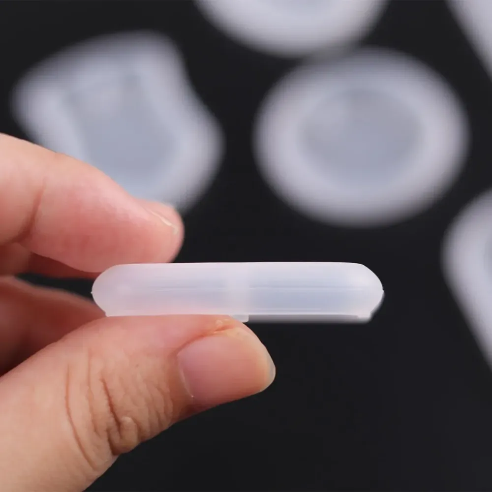 Moule silicone pendentif rond et rectangle pour débutant résine