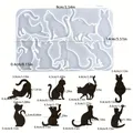 Moule silicone pendentifs chat pour bijoux – 3