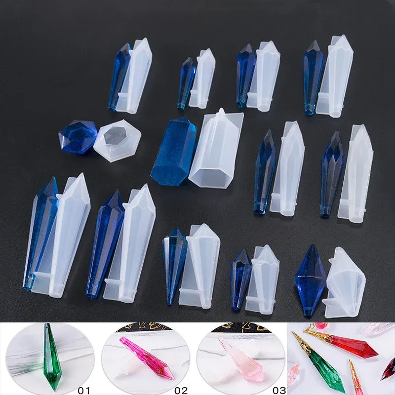 Moule silicone pendule cristal pour bijoux décoratifs
