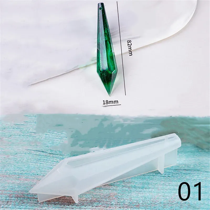Moule silicone pendule cristal pour bijoux décoratifs