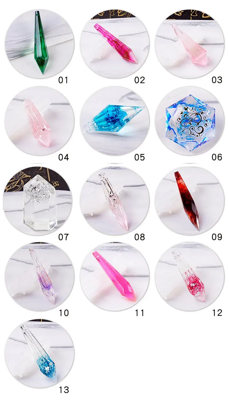 Moule silicone pendule cristal pour bijoux décoratifs