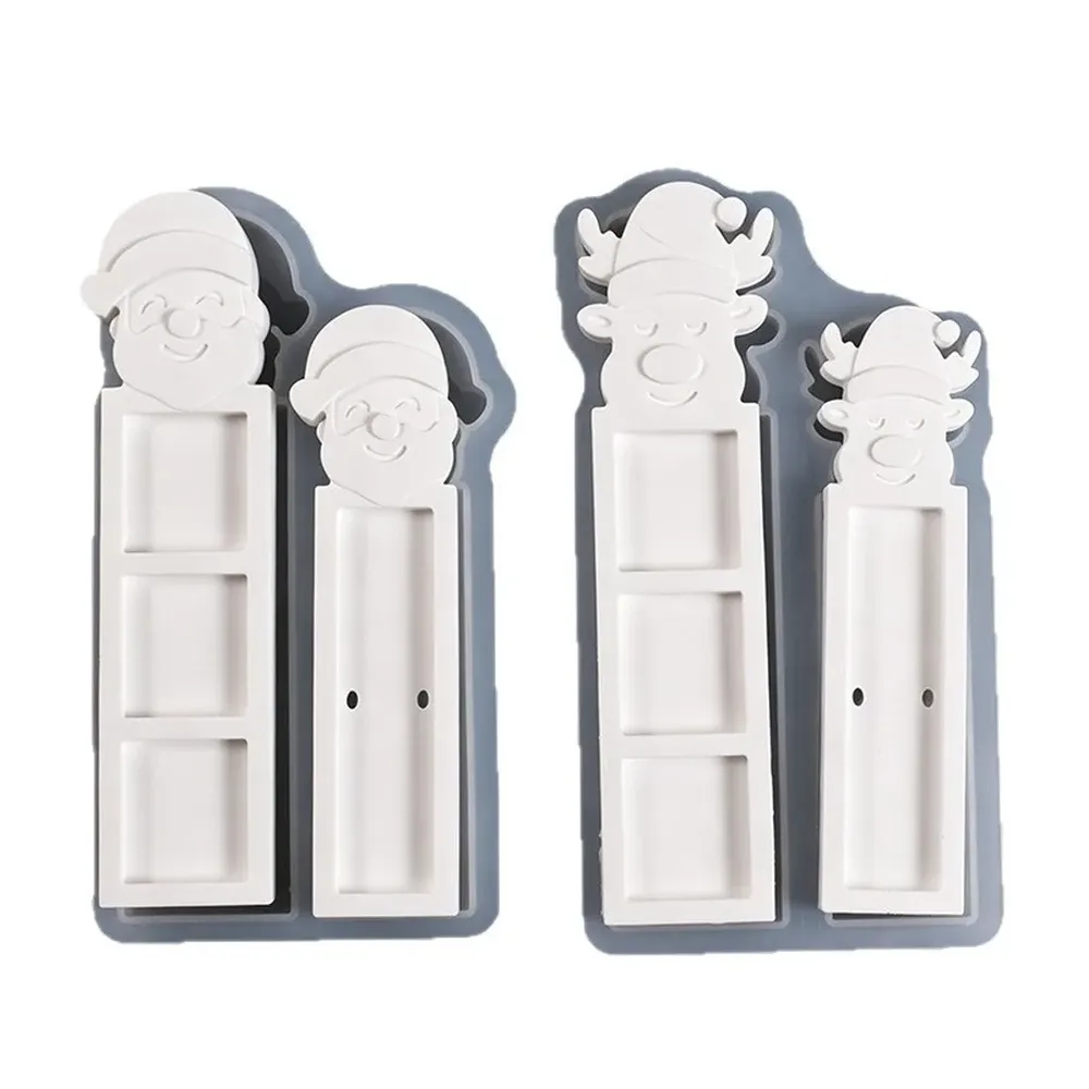 Moule silicone Père Noël renne porte-monnaie pendentif