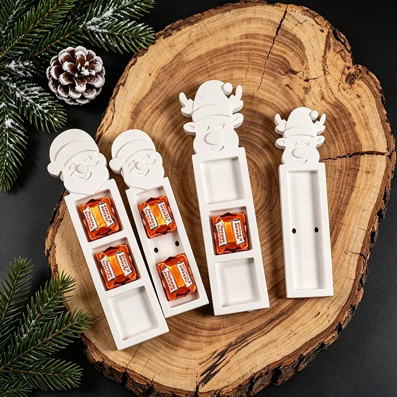 Moule silicone Père Noël renne porte-monnaie pendentif