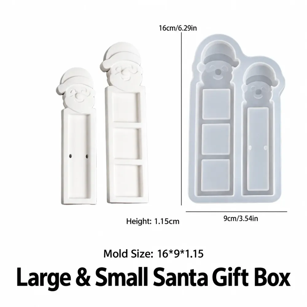 Moule silicone Père Noël renne porte-monnaie pendentif
