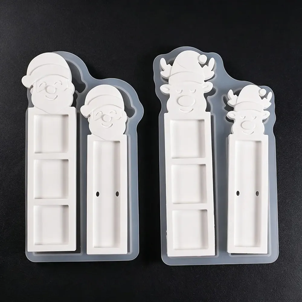 Moule silicone Père Noël renne porte-monnaie pendentif