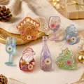Moule silicone Père Noël sapin pendentif résine Noël – 4
